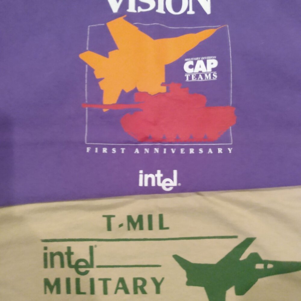 1990's Intel T-shirt's size L and M